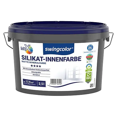 swingcolor Mix Wandfarbe Silikat-Innenfarbe zum Mischen lassen