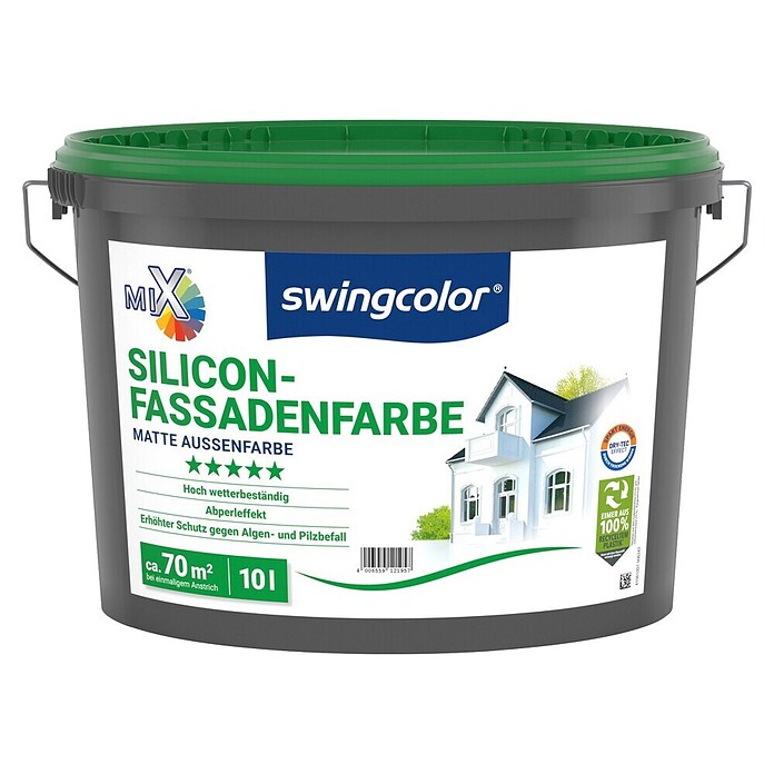 swingcolor Mix Silikon-Fassadenfarbe zum Mischen lassen (Basismischfarbe 4, 10 l) | BAUHAUS