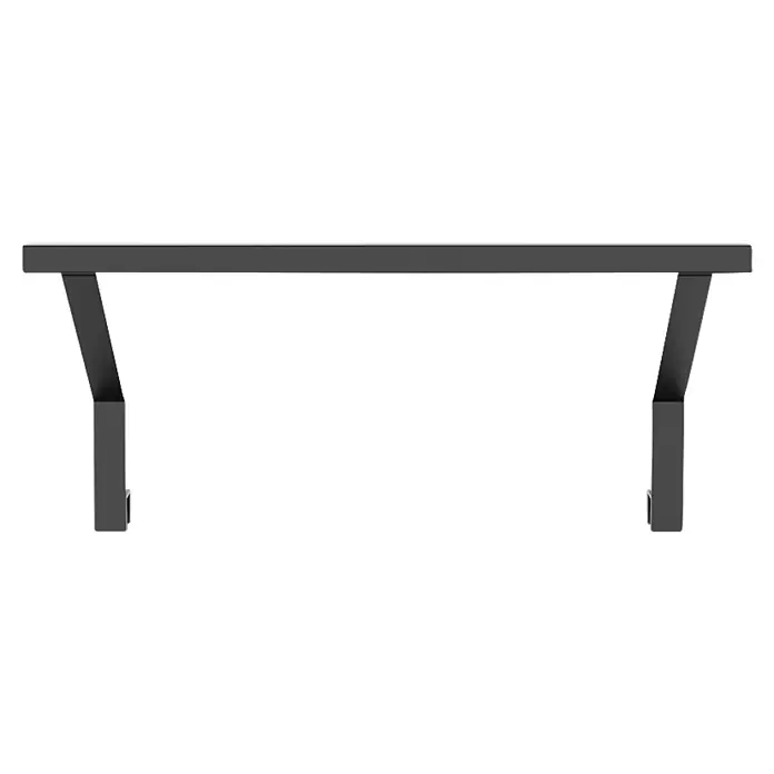 Cozze Elements Halterung für Lichtschlauch - Breite: 52 cm, Stahl/Aluminium, Passend für: Cozze Elements Rückwand - Dunkelgraues Metall-Tischgestell mit zwei angewinkelten Stützbeinen.