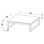 Cozze Grilltisch für Pizzaofen (B x T x H: 60 x 60 x 20 cm, Stahl, Passend für: Cozze Outdoor Küche Elements) | BAUHAUS