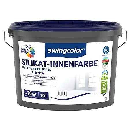 swingcolor Mix Wandfarbe Silikat-Innenfarbe zum Mischen lassen