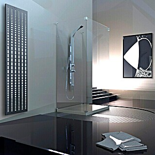 Designheizkörper Broken Mirror 3 (B x H: 47 x 180 cm, Wärmeleistung bei Vorlauftemperatur von 75 °C (D: 50): 1.118 W, Weiß/Moonstone-Grau, Ohne Handtuchhalter)
