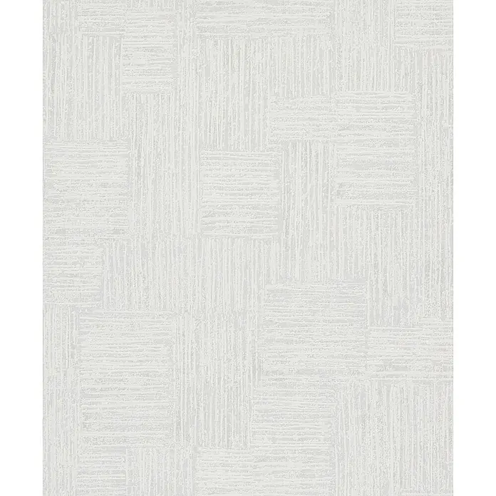 Marburg Vliestapete Novamur Naomi Streifen - Beige, Streifen, 10,05 x 0,53 m - Hellgraues Strukturmuster mit gewebtem Korbflecht-Design aus abwechselnd vertikalen und horizontalen Strichen.