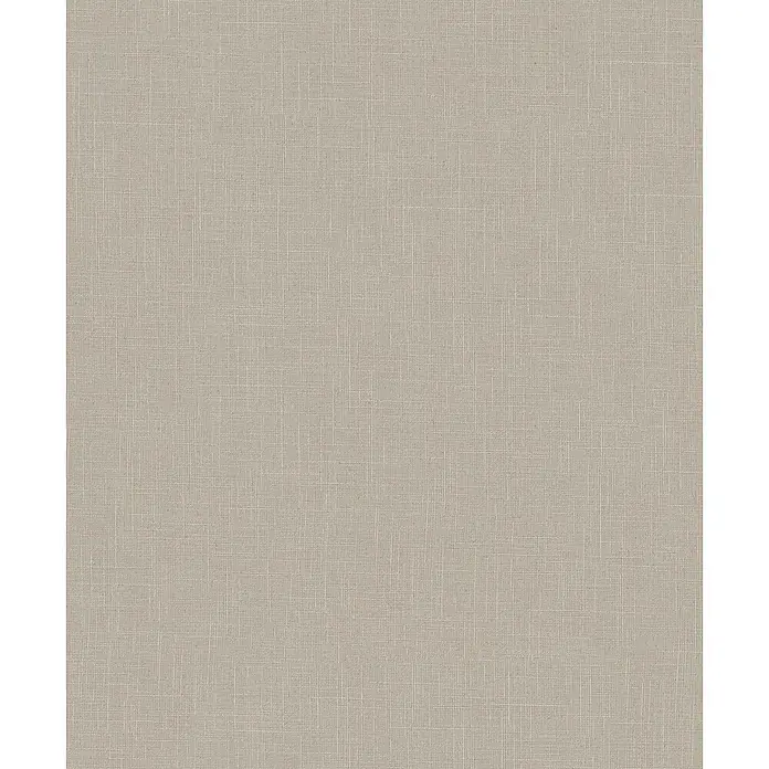 Marburg Boho Vliestapete Uni I - Naturbeige, Uni, 10,05 x 0,53 m - Feingewebte hellbeige Stofftextur.
