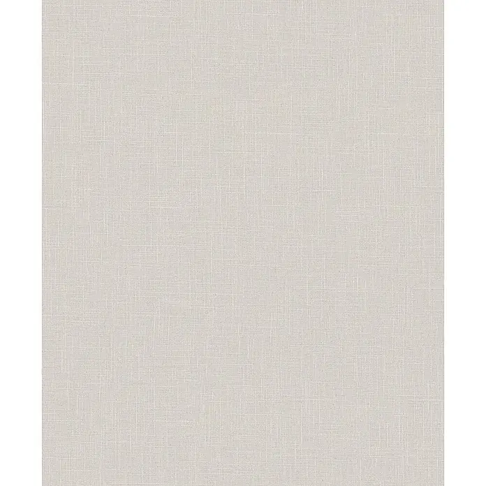 Marburg Boho Vliestapete Uni - Braun, Uni, 10,05 x 0,53 m - Helle beige gewebte Stofftextur.