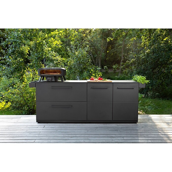 Cozze Elements Outdoorküchen-Modul Schubladenschrank (Schwarz, B x T x H: 110 x 60 x 88,5 cm, Stahl) | BAUHAUS