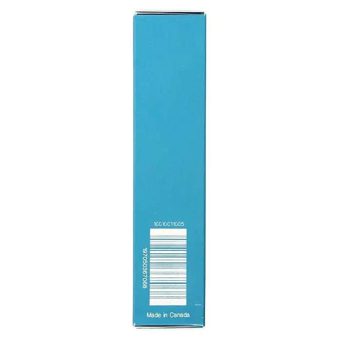 Makita Sägekette 95XTL - Passend für: 50 cm Sägeschienen mit 1,3 mm Schienennutbreite und 0,325"-Teilung - Hellblaue rechteckige Produktverpackung mit Barcode und "Made in Canada" Aufschrift.