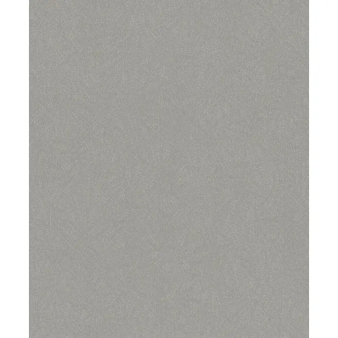 Marburg Whisper Vliestapete Grafik I - Graphit, Grafisch, 10,05 x 0,53 m - Helle graue Textur mit subtilem Muster aus organischen konzentrischen Bögen.