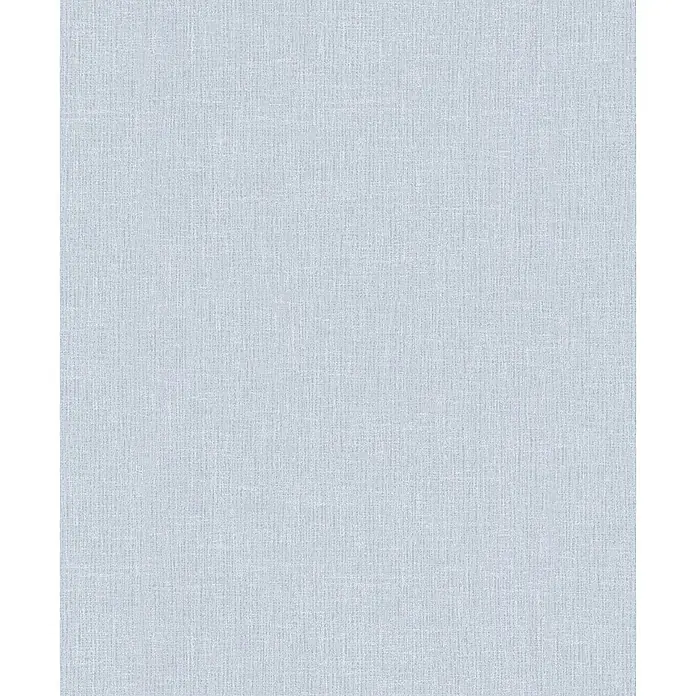 Marburg Vliestapete Novamur Naomi Uni III - Blau, Uni, 10,05 x 0,53 m - Hellblauer Webstoff mit feiner Leinenstruktur.