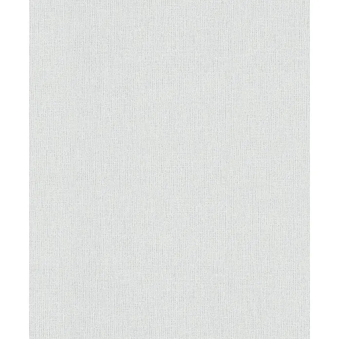 Marburg Vliestapete Novamur Naomi Uni III - Weiß-Grau, Uni, 10,05 x 0,53 m - Weißes strukturiertes Material mit feiner, leinenartiger Webart.