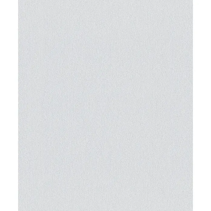 Marburg Vliestapete Novamur Naomi Uni II - Weiß-Grau, Uni, 10,05 x 0,53 m - Hellgraue, fein gewebte Stofftextur.