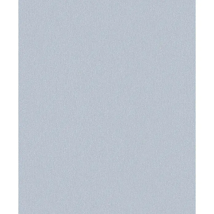 Marburg Vliestapete Novamur Naomi Uni II - Blau, Uni, 10,05 x 0,53 m - Hellblaue Textiltextur.