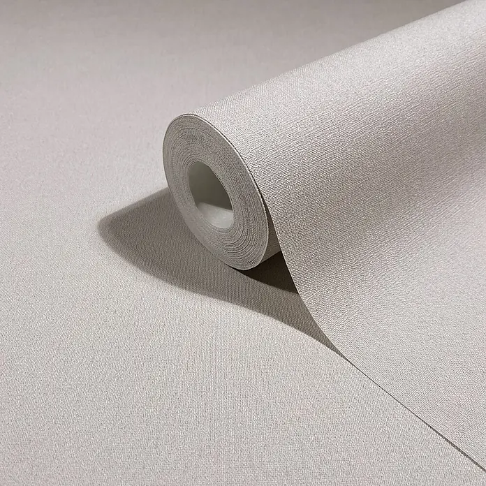Marburg Whisper Vliestapete Uni I - Beige, Uni, 10,05 x 0,53 m - Rolle hellbeiger strukturierter Tapete mit dezentem Webmuster.