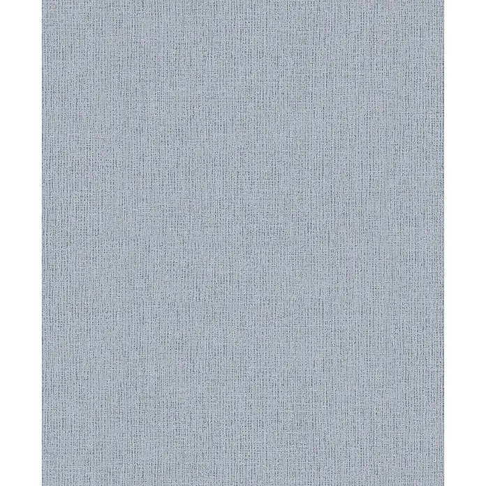 Marburg Vliestapete Novamur Naomi Uni III - Grau, Uni, 10,05 x 0,53 m - Hellblau-graue Stofftextur mit feinem Webmuster.