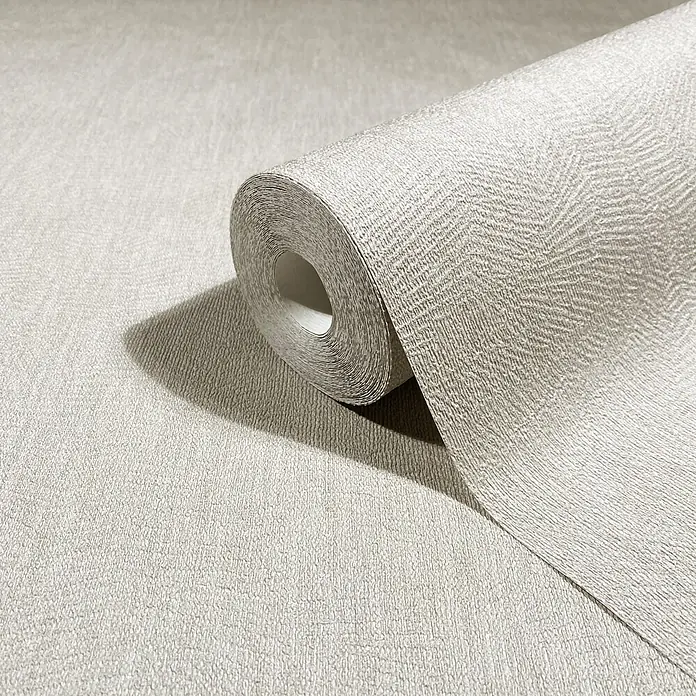 Marburg Whisper Vliestapete Putzoptik II - Beige, Sonstiges, 10,05 x 0,53 m - Gerollte, hellbeige strukturierte Tapete mit dezentem Muster auf passendem Untergrund.