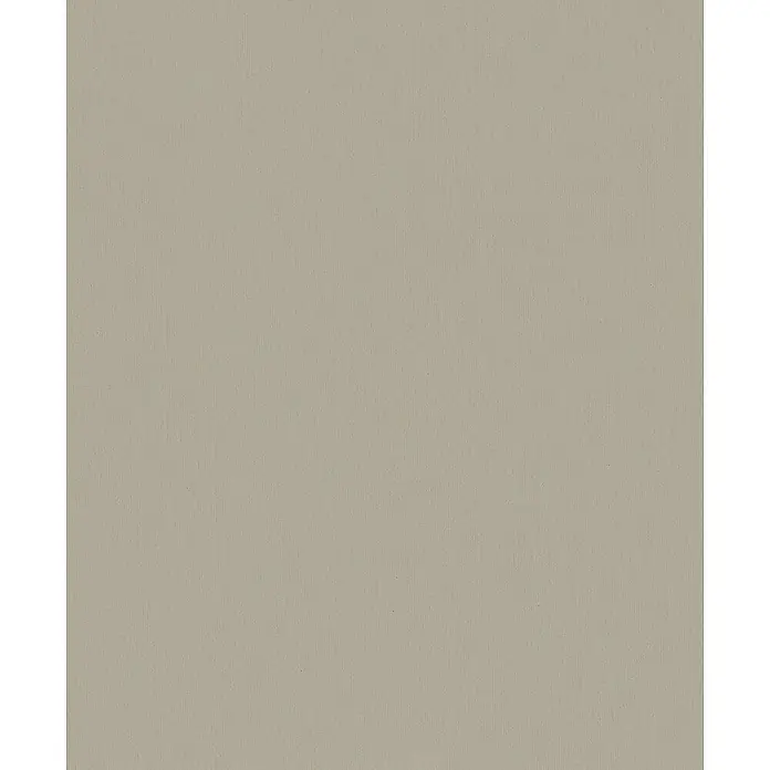 Marburg Whisper Vliestapete Uni I - Braun, Uni, 10,05 x 0,53 m - Hellgraue texturierte Materialprobe.