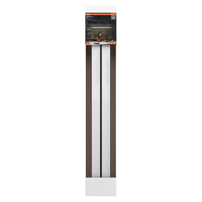 Osram LED-Deckenleuchte Office Line Double Portable - L x B x H: 106,28 x 11,9 x 10,22 cm, Schwarz, Kaltweiß - OSRAM OFFICE LINE 1.1M doppelt drehbare Leuchte beleuchtet einen Büroschreibtisch.
