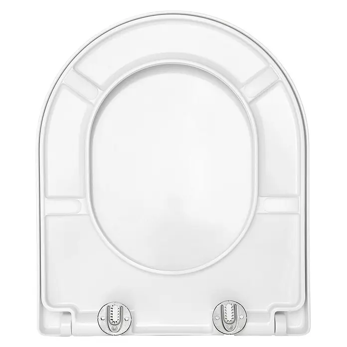 SCHÖNER WOHNEN-Kollektion WC-Sitz Antus Wrap Soft Close Weiß - Duroplast, Weiß, Mit Absenkautomatik - Weißer Toilettensitz mit verstellbaren Scharnieren.