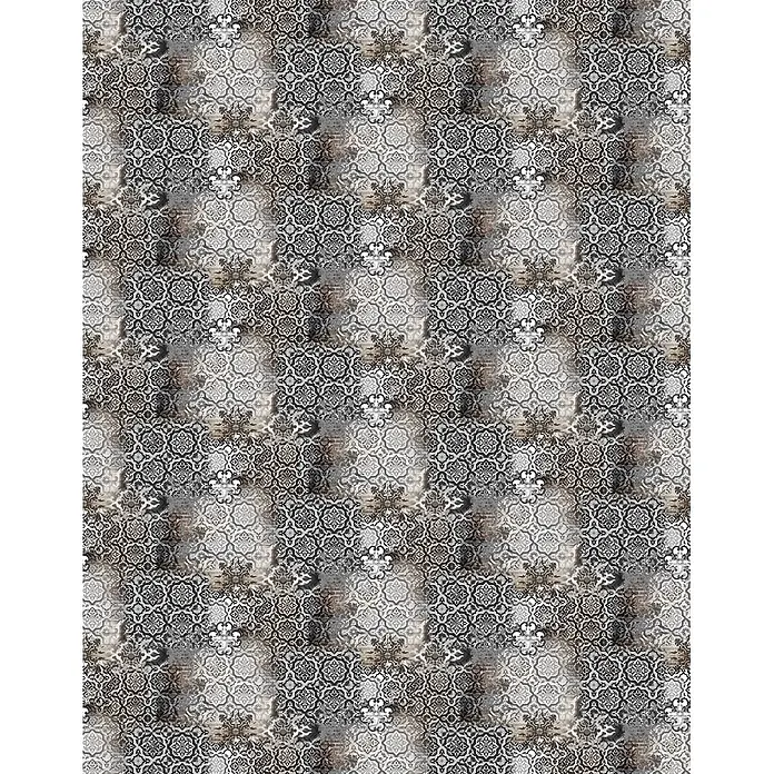 Marburg Smart Art Aspiration Fototapete Grafik-Muster - B x H: 212 x 340 cm, Vlies - Nahtloses, verwaschenes Ornamentmuster in Grau, Schwarz und Weiß mit komplexen Motiven, ideal für Textilien oder Tapeten.