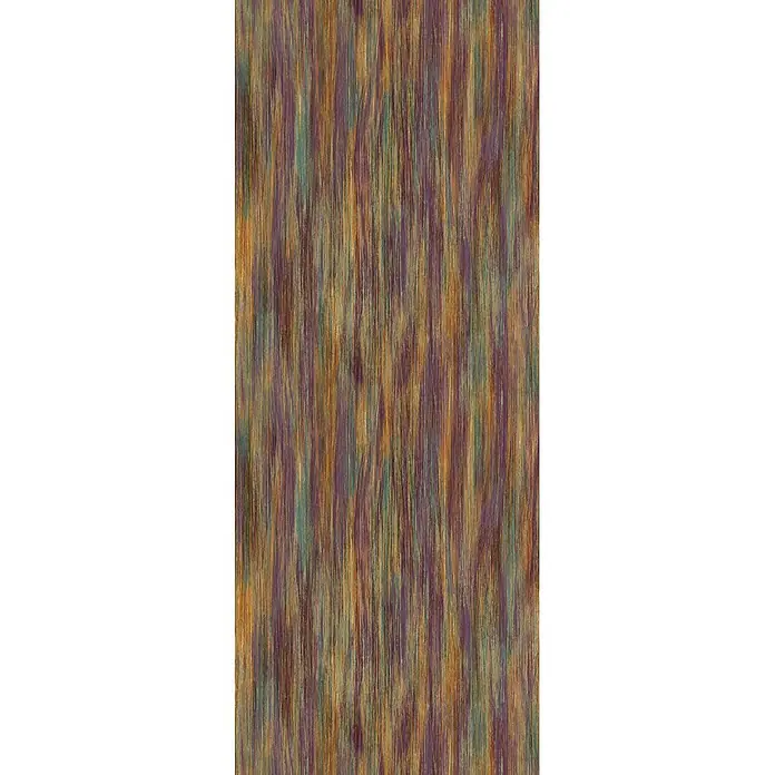 Marburg Smart Art Aspiration Fototapete Streifen - B x H: 106 x 340 cm, Vlies, Lila-Orange - Strukturmuster mit vertikalen Streifen in Lila, Orange und Türkis. Erinnert an gebürstete Fasern.