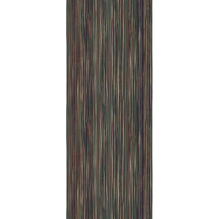 Marburg Smart Art Aspiration Fototapete Streifen II - B x H: 106 x 270 cm, Vlies, Grün - Vertikales Streifenmuster in gedämpften Grün-, Rot- und Grautönen mit metallischen Akzenten.