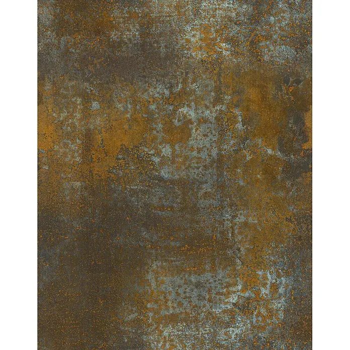 Marburg Smart Art Aspiration Fototapete Struktur IV - Kupfer, B x H: 212 x 340 cm, Vlies - Verwitterte Metalltextur mit fleckigem Rost und graubraunen Farbtönen.