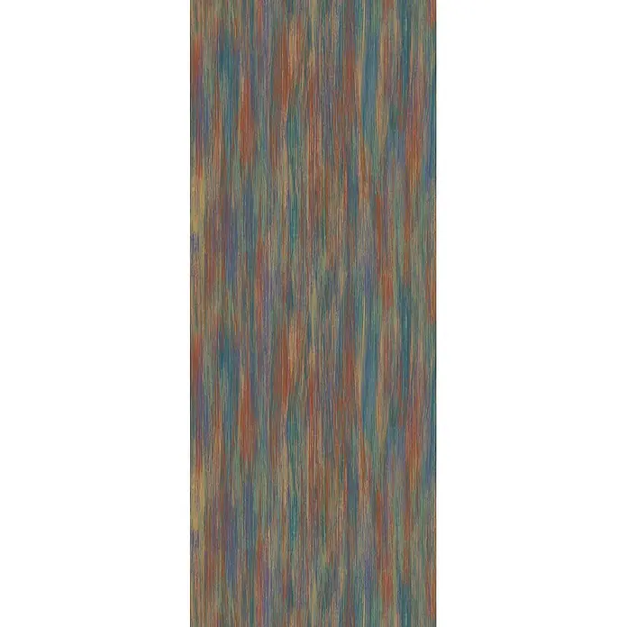 Marburg Smart Art Aspiration Fototapete Streifen - B x H: 106 x 340 cm, Vlies, Rot-Grün - Abstraktes vertikales Streifenmuster mit pinselstrichartiger Textur in gedeckten Rotbraun-, Blaugrün-, Blau- und Beigetönen.