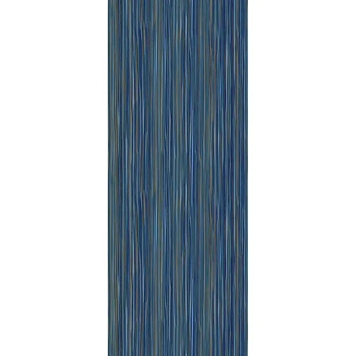 Marburg Smart Art Aspiration Fototapete Streifen II - B x H: 106 x 270 cm, Vlies, Blau - Vertikales Streifenmuster in Blautönen mit subtilen Goldakzenten, geeignet für Textilien oder Tapeten.