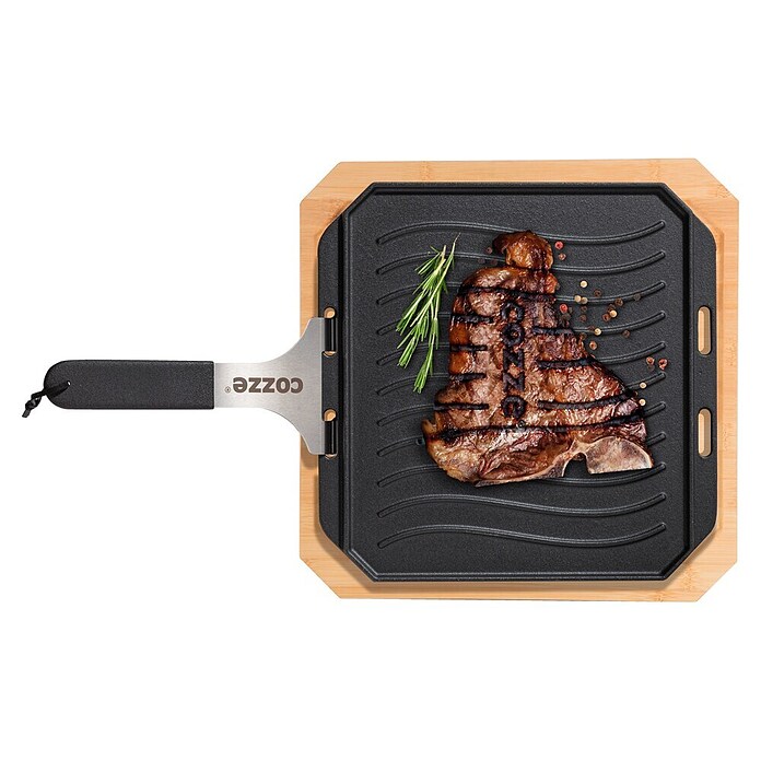 Cozze Grillpfanne (L x B: 30 x 30 cm, Höhe: 1 cm, Gusseisen) | BAUHAUS