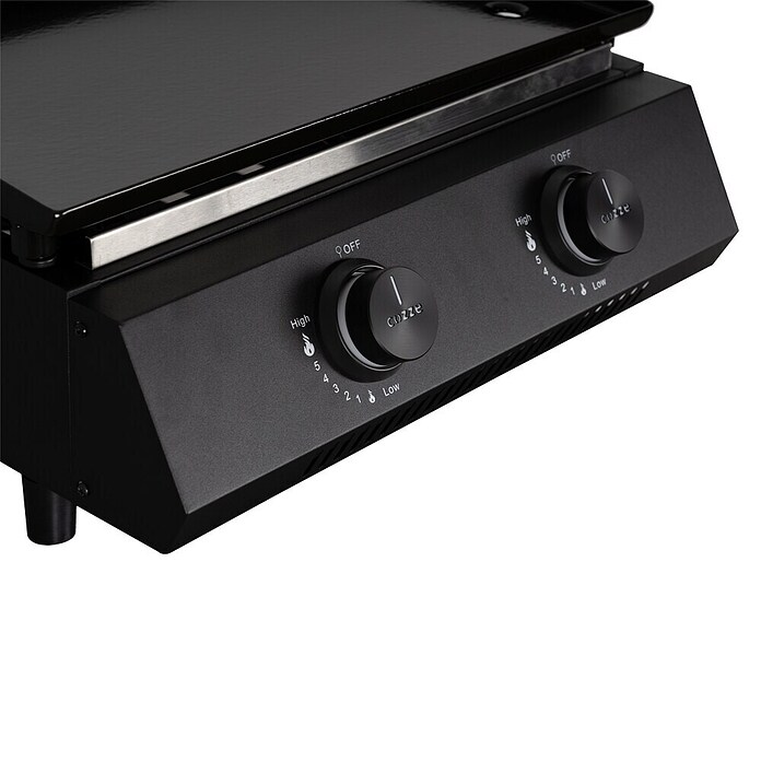 Cozze Plancha-Grill G 400 (Grillfläche (B x T): 48 x 35 cm, Anzahl Brenner: 2 Stk., Schwarz) | BAUHAUS
