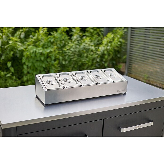 Cozze Toppingstation (Edelstahl, B x T x H: 60 x 20 x 15 cm) | BAUHAUS