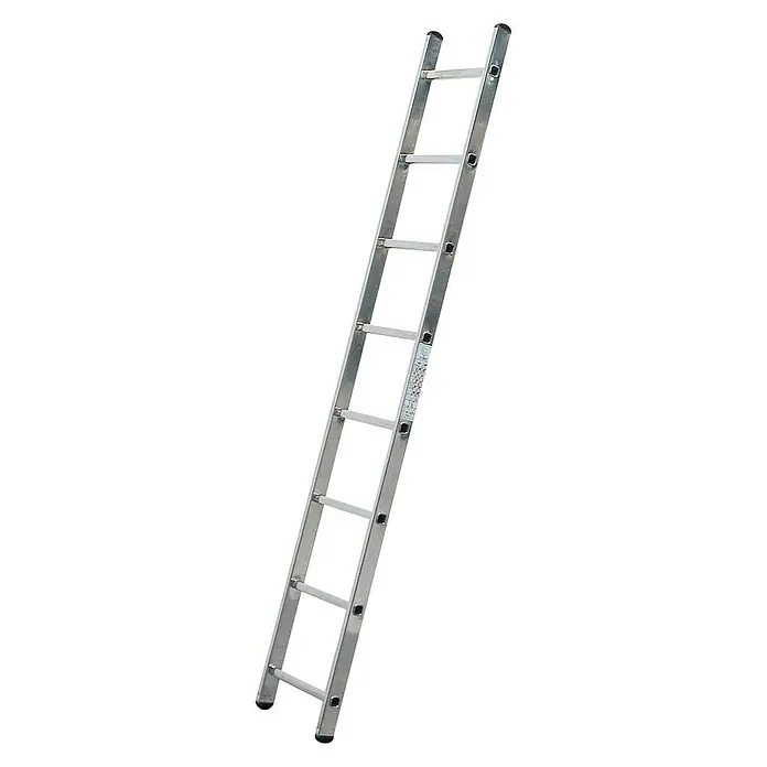 Krause Corda Sprossen-AnlegeleiterArbeitshöhe: 3,2 m, Anzahl Tritte: 8 Stk., Aluminium - Aluminiumleiter mit sieben Sprossen. Praktische und leichte Steighilfe für den Innen- und Außenbereich. Sehr stabil und robust.