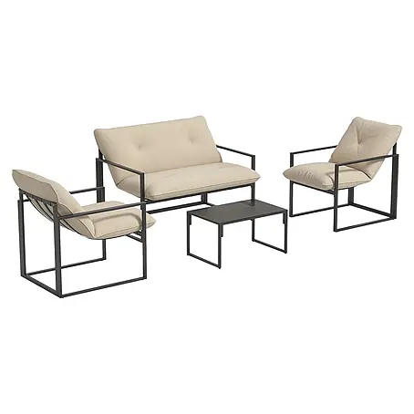 Outsunny  Loungemöbel-Set