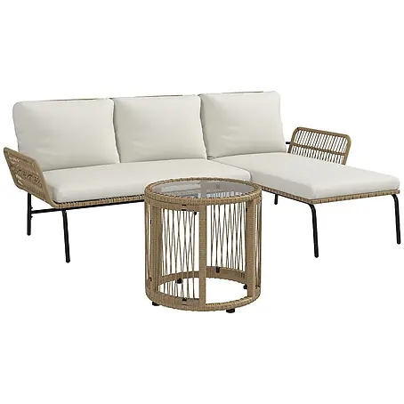Outsunny  Loungemöbel-Set