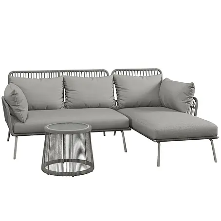 Outsunny  Loungemöbel-Set
