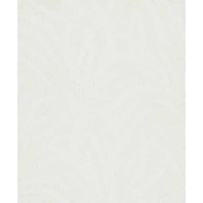 Marburg Vliestapete Novamur Oriana Floral - Weiß-Beige, Floral, 10,05 x 0,53 m - Cremefarbene Tapete mit zartem Farnblattmuster.