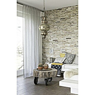 Rasch Home Schlaufenschal Crincle (140 x 255 cm, 50 % Polyester, 50 % Leinen, Grau)