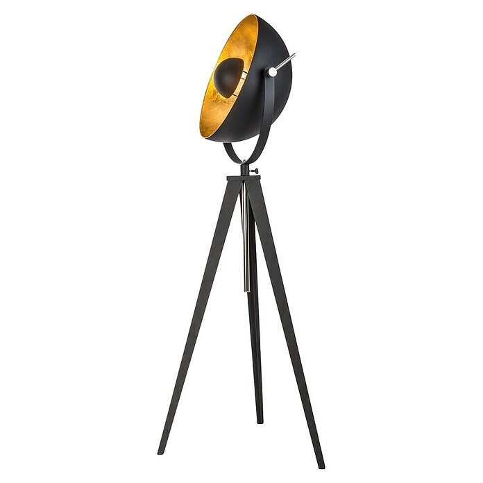 Globo Stajaća svjetiljka Bowy  (40 W, Visina: 1.518 mm, Crna, E27) | BAUHAUS