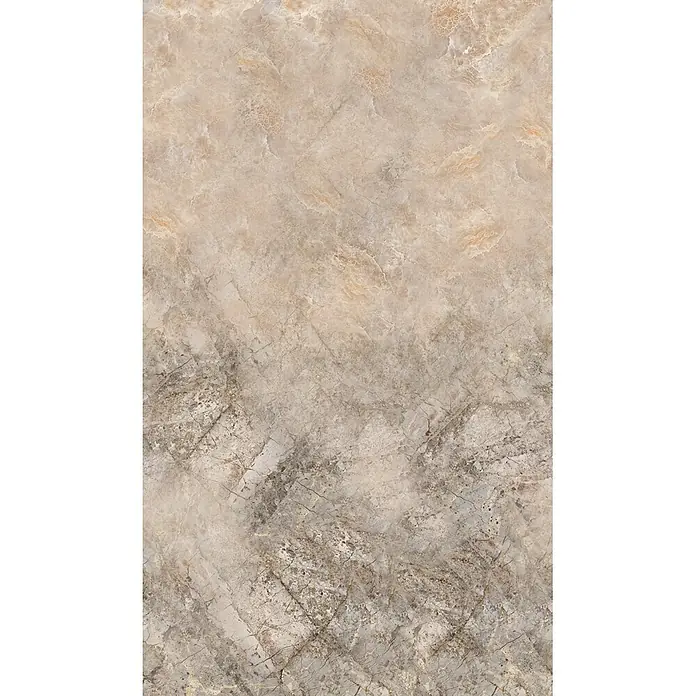 Marburg Smart Art Easy Fototapete Steinoptik - B x H: 159 mm x 270 cm, Vlies - Natursteinplatte mit Farbverlauf von hellem Beige zu Dunkelbraun, mit marmorierten und rissigen Texturen.