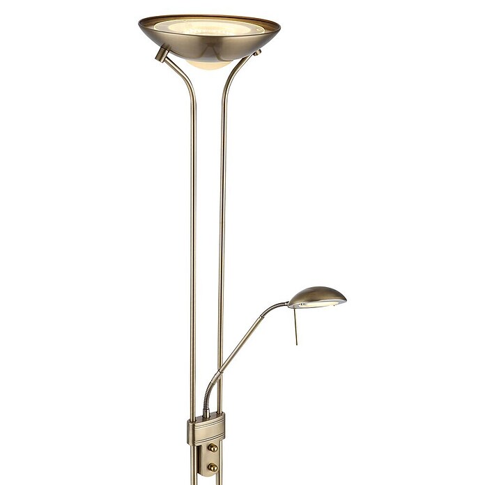Globo LED stajaća svjetiljka Leonas  (20 W, Visina: 180 cm, Mesing) | BAUHAUS
