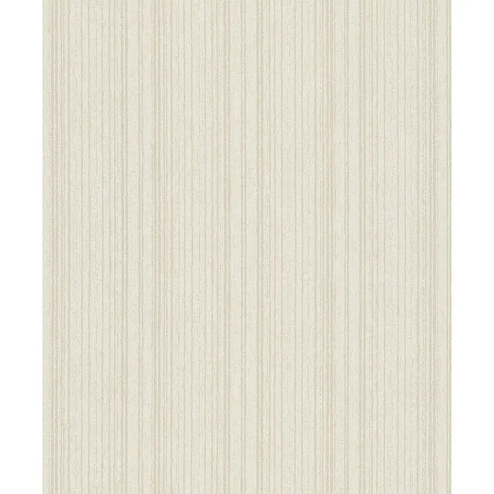 Marburg Vliestapete Novamur Leyla Streifen - Beige, Streifen, 10,05 x 0,53 m - Hellbeige Tapete mit zarten, strukturierten vertikalen Streifen.