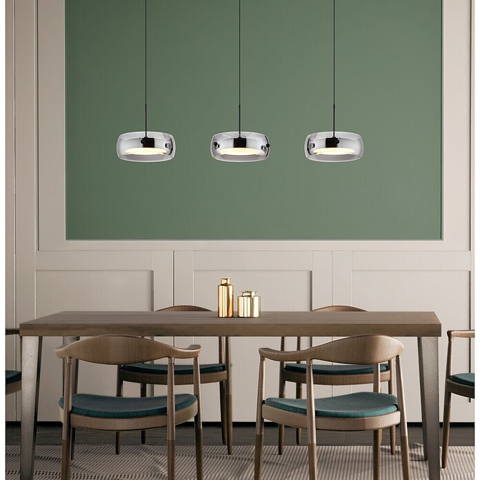Globo LED viseća svjetiljka Livion  (30 W, Crna, D x Š x V: 850 x 200 x 1.200 mm) | BAUHAUS