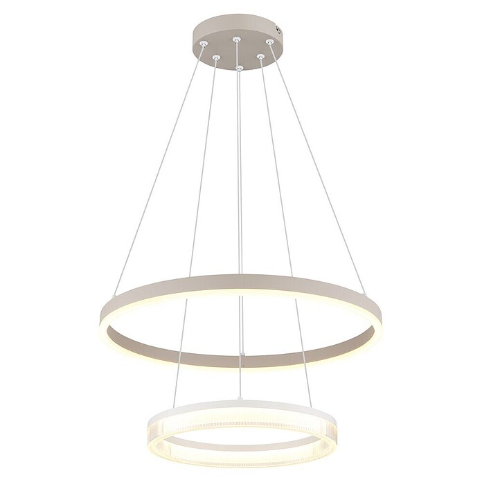 Globo Lámpara colgante LED redonda Zara (30 W, Ø x Al: 500 x 1.500 mm, Blanco cálido) | BAUHAUS