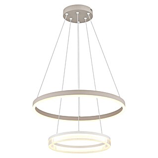 Globo Lámpara colgante LED redonda Zara (30 W, Ø x Al: 500 x 1.500 mm, Blanco cálido)