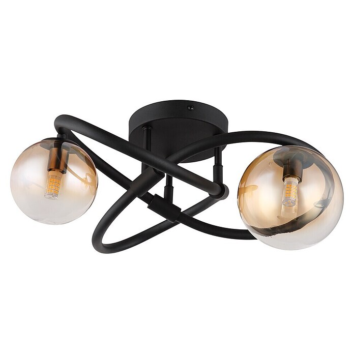 Globo LED stropna svjetiljka Tuberius  (3,5 W, Crna, G9) | BAUHAUS