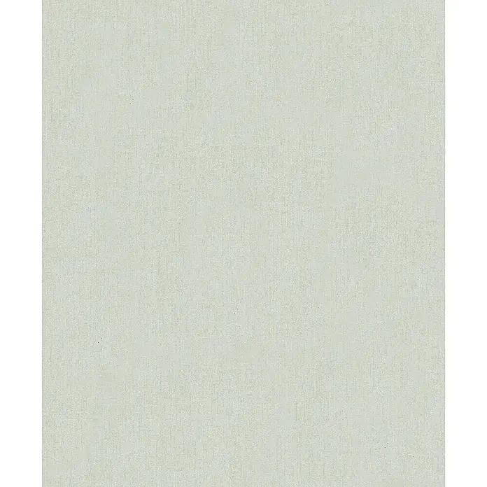 Marburg Vliestapete Novamur Leyla Uni - Grün, Uni, 10,05 x 0,53 m - Hellgraue gewebte Stofftextur.