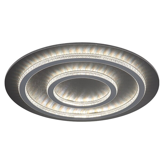 Globo LED stropna svjetiljka Jayden  (60 W, Crna, Svijetlo siva, Topla bijela, Ø x V: 550 x 60 mm) | BAUHAUS