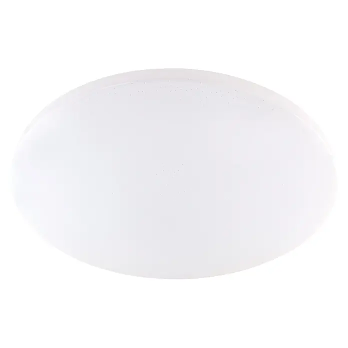 Globo LED-Deckenleuchte rund Sajama - Ø x H: 54 cm x 76 mm, 30 W - Weiße, ovale LED-Deckenleuchte mit subtilem gepunktetem Diffusor.