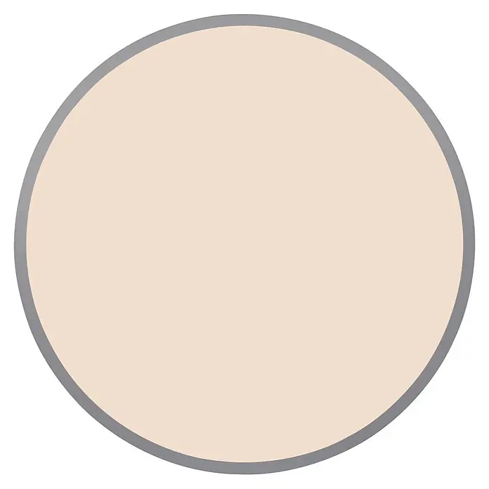 Globo LED-Panel Doro - 40 W, Warmweiß - Ein hellpfirsichfarbener Kreis mit grauem Rand.