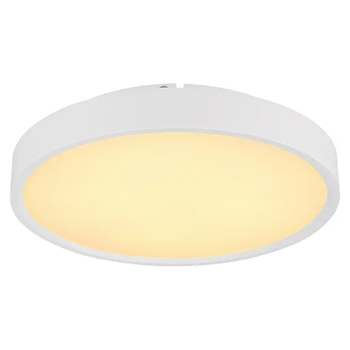 Globo LED-Deckenleuchte Jess - 57 W, Ø x H: 390 x 77 mm - Weißer, runder LED-Deckenstrahler mit warmweißem Licht.